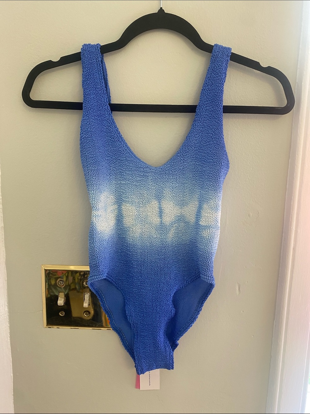 BOUND womens Blue Ombre One-Piece Swimsuit